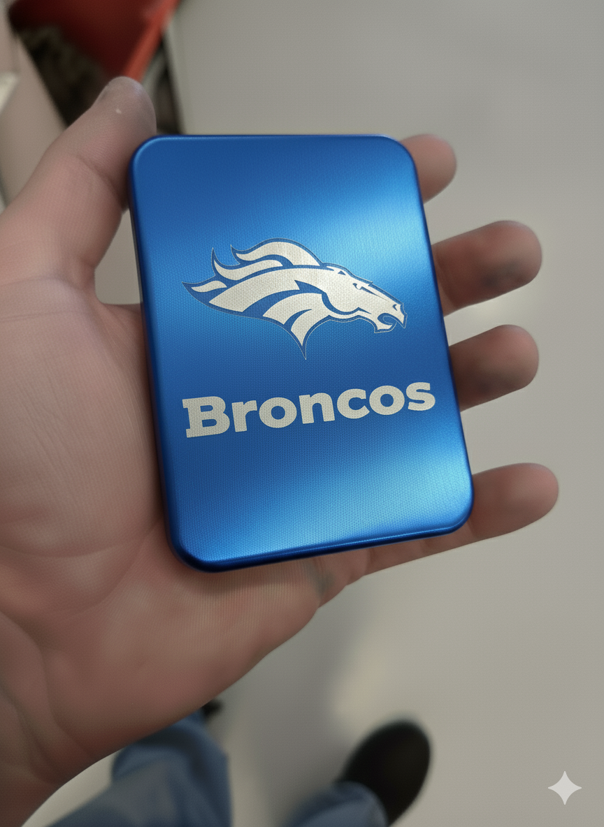 Broncos engraving